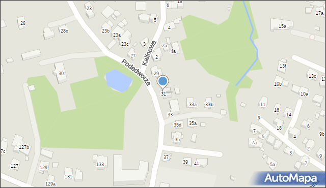 Kraków, Podedworze, 31, mapa Krakowa