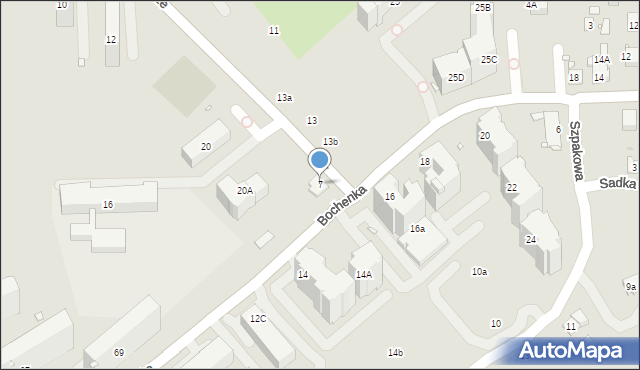 Kraków, Podedworze, 7, mapa Krakowa