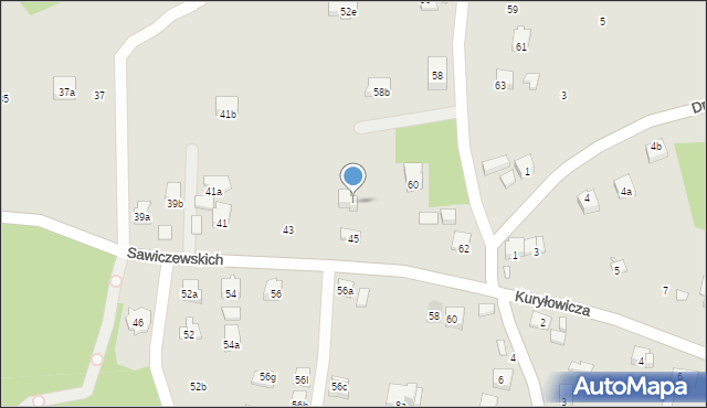 Kraków, Podgórki, 60a, mapa Krakowa