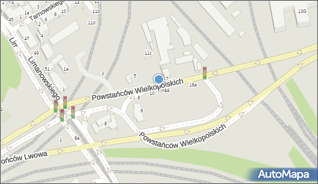 Kraków, Powstańców Wielkopolskich, 12, mapa Krakowa