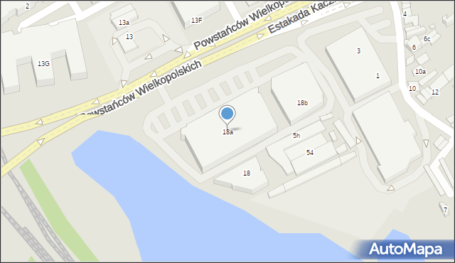 Kraków, Powstańców Wielkopolskich, 18a, mapa Krakowa