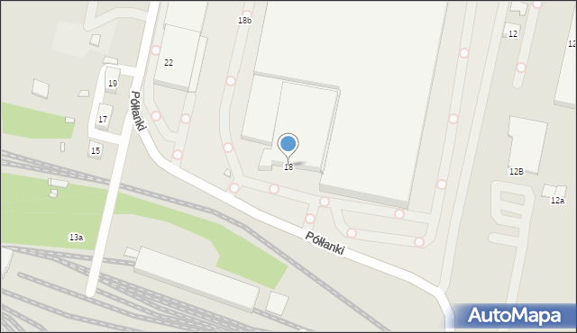 Kraków, Półłanki, 18, mapa Krakowa