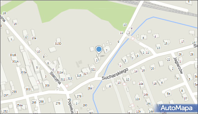 Kraków, Półłanki, 5, mapa Krakowa