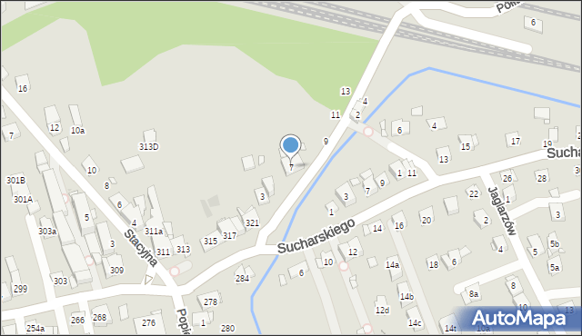 Kraków, Półłanki, 7, mapa Krakowa