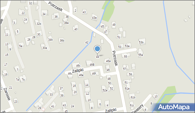 Kraków, Potrzask, 44, mapa Krakowa
