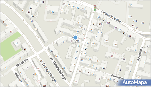 Kraków, Pola Wincentego, 2, mapa Krakowa