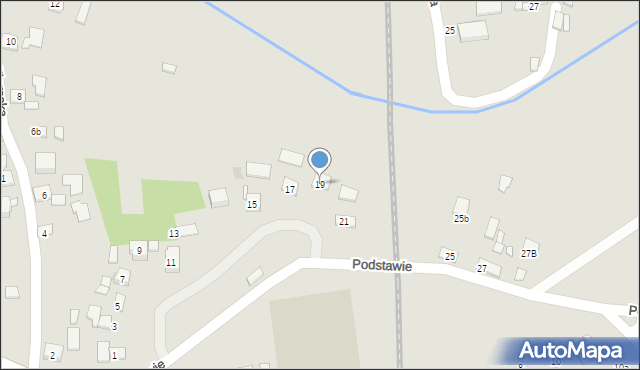 Kraków, Podstawie, 19, mapa Krakowa