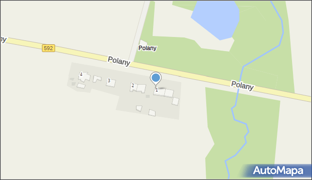 Kraskowo, Polany, 1, mapa Kraskowo