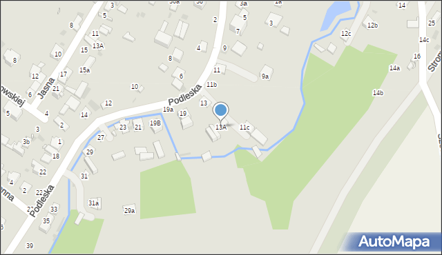 Kraśnik, Podleska, 13A, mapa Kraśnik