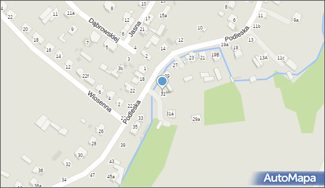 Kraśnik, Podleska, 31, mapa Kraśnik