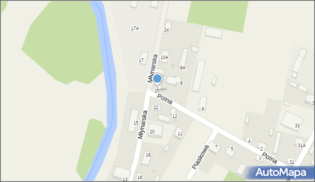 Krasnosielc, Polna, 10, mapa Krasnosielc