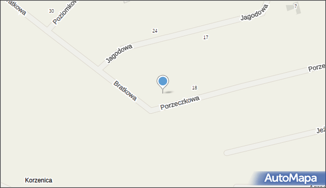 Krępa Słupska, Porzeczkowa, 22, mapa Krępa Słupska