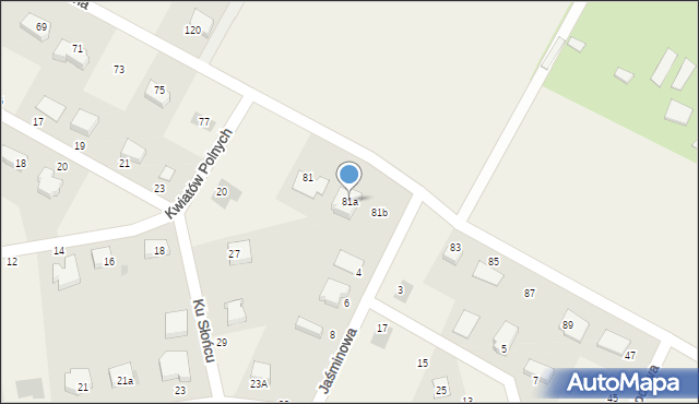 Krępa Słupska, Podgórna, 81a, mapa Krępa Słupska
