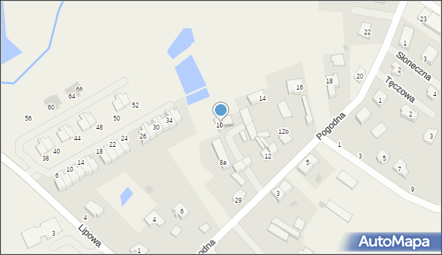 Krępa Słupska, Pogodna, 10a, mapa Krępa Słupska