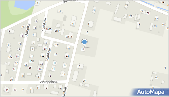 Kroczewo, Poczty Saskiej, 13, mapa Kroczewo