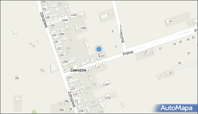 Krościenko nad Dunajcem, Polna, 3, mapa Krościenko nad Dunajcem