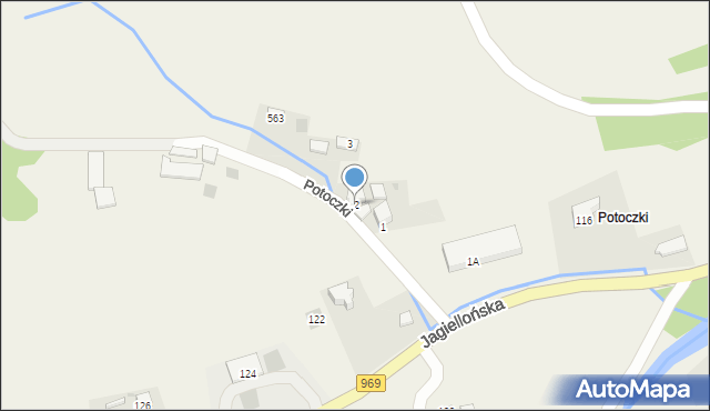 Krościenko nad Dunajcem, Potoczki, 2, mapa Krościenko nad Dunajcem