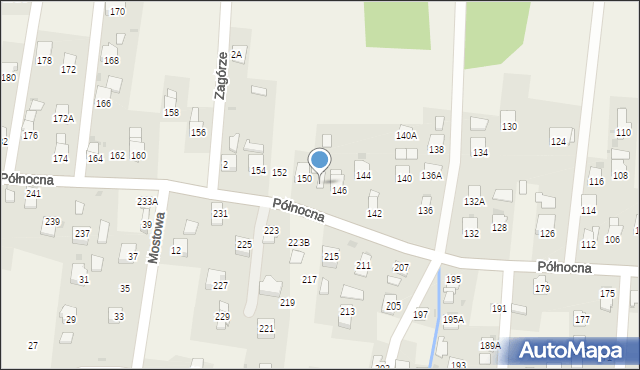 Krościenko Wyżne, Północna, 148, mapa Krościenko Wyżne