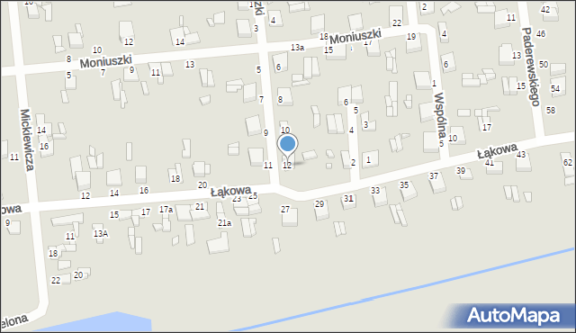 Krośniewice, Popiełuszki Jerzego, bł. ks., 12, mapa Krośniewice