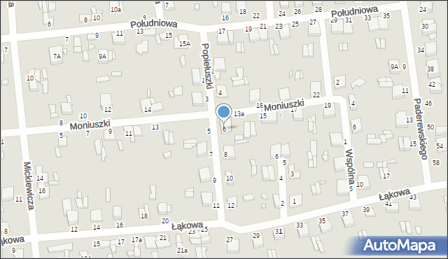 Krośniewice, Popiełuszki Jerzego, bł. ks., 6, mapa Krośniewice