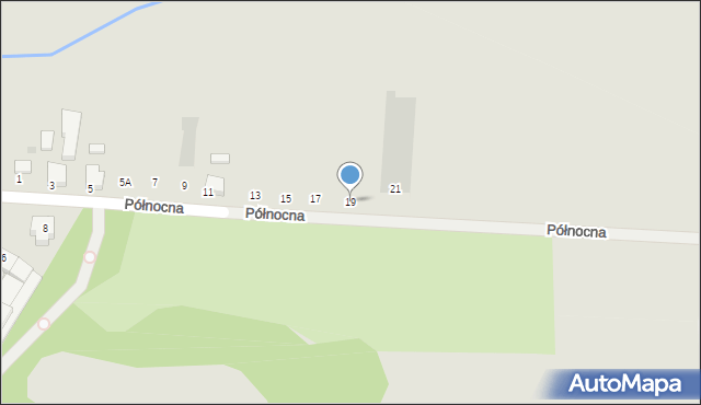 Krotoszyn, Północna, 19, mapa Krotoszyna