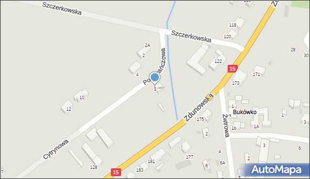 Krotoszyn, Pomarańczowa, 1, mapa Krotoszyna