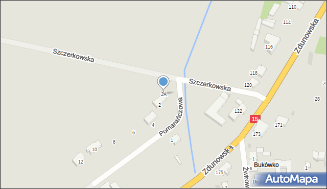 Krotoszyn, Pomarańczowa, 2A, mapa Krotoszyna