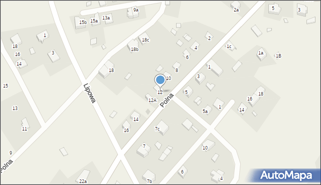 Kruklanki, Polna, 12, mapa Kruklanki