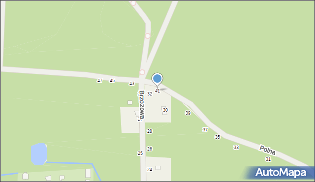 Krupia Wólka, Polna, 41, mapa Krupia Wólka