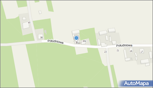 Kruszów, Południowa, 30a, mapa Kruszów