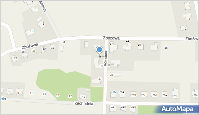 Kruszyn, Północna, 37, mapa Kruszyn