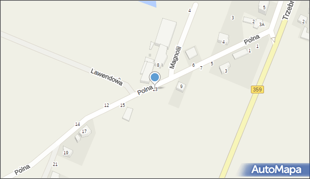 Kryniczno, Polna, 13, mapa Kryniczno