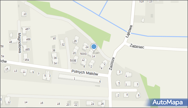 Kryspinów, Polnych Maków, 16, mapa Kryspinów