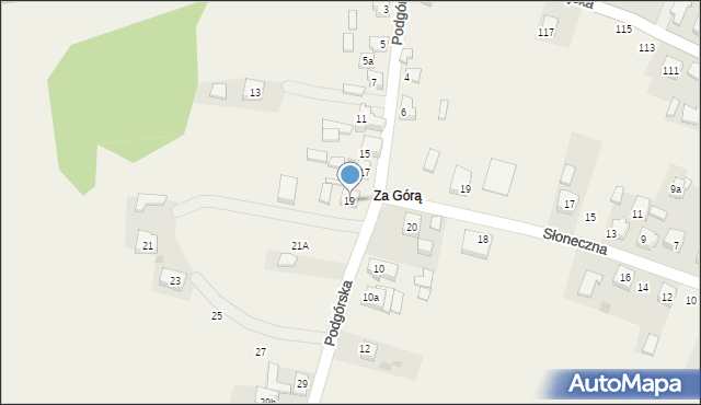 Krzykawka, Podgórska, 19, mapa Krzykawka