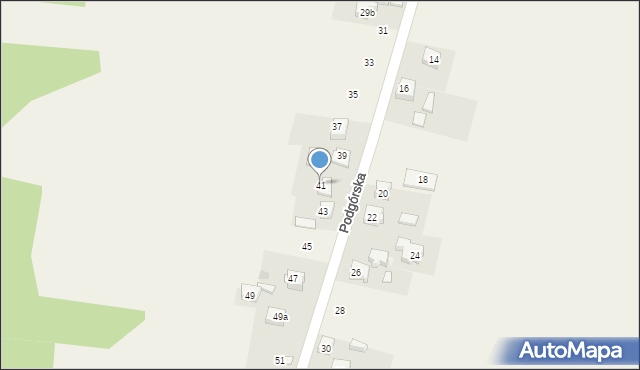 Krzykawka, Podgórska, 41, mapa Krzykawka