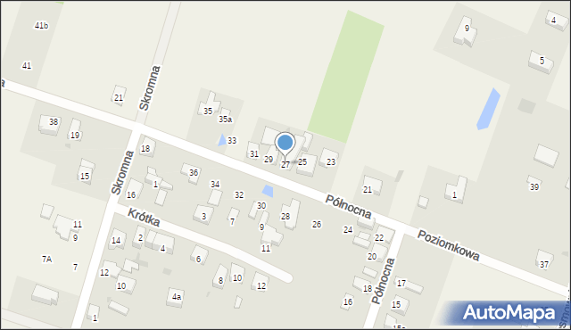 Ksawerów, Północna, 27, mapa Ksawerów