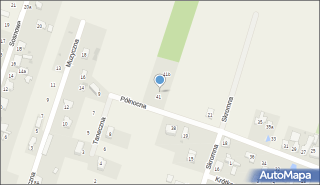 Ksawerów, Północna, 41a, mapa Ksawerów