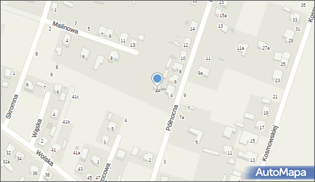 Ksawerów, Północna, 4A, mapa Ksawerów