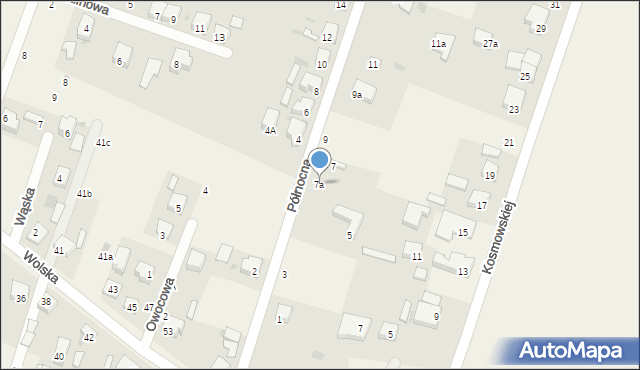 Ksawerów, Północna, 7a, mapa Ksawerów