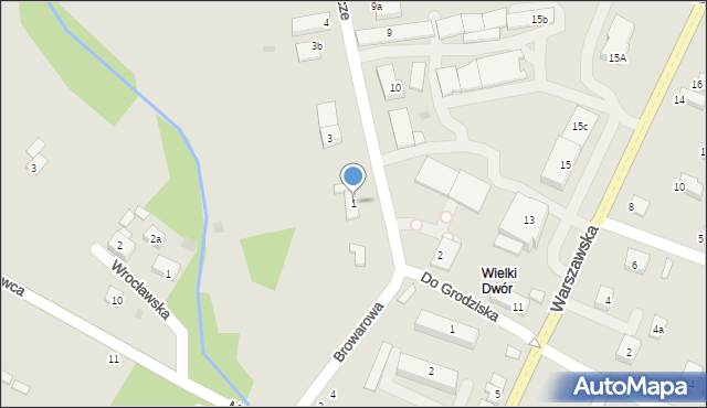 Książ Wielki, Podzamcze, 1, mapa Książ Wielki