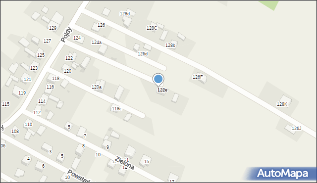 Książenice, Pojdy, ks., 126E, mapa Książenice