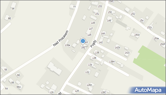 Książenice, Pojdy, ks., 141, mapa Książenice