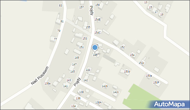 Książenice, Pojdy, ks., 146, mapa Książenice