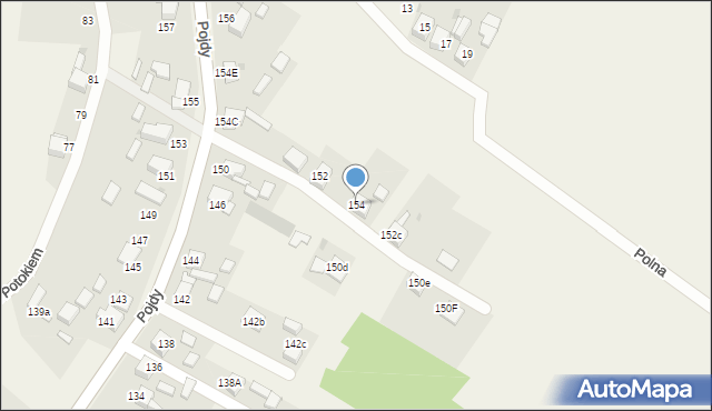 Książenice, Pojdy, ks., 154, mapa Książenice