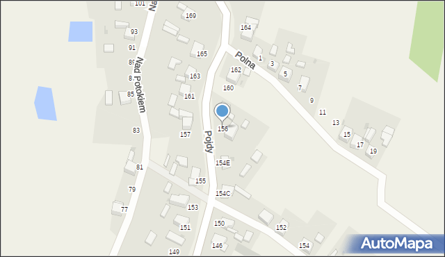 Książenice, Pojdy, ks., 156, mapa Książenice