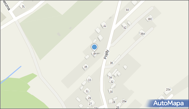 Książenice, Pojdy, ks., 37, mapa Książenice