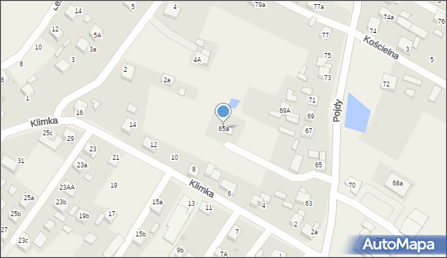 Książenice, Pojdy, ks., 65a, mapa Książenice