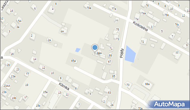 Książenice, Pojdy, ks., 69B, mapa Książenice