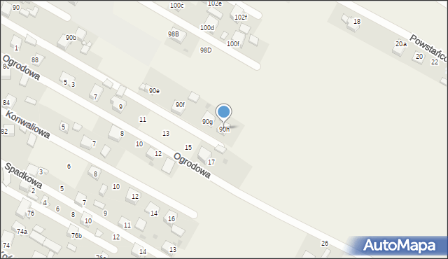 Książenice, Pojdy, ks., 90h, mapa Książenice