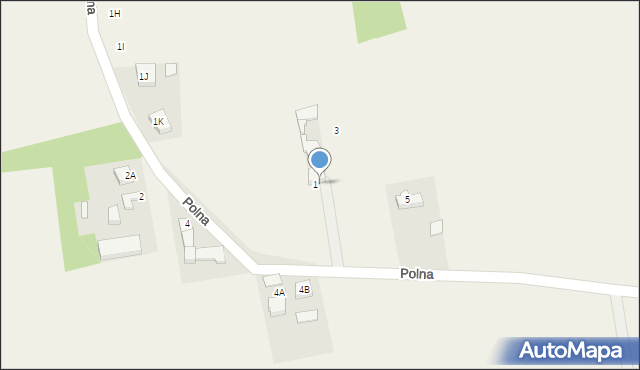 Książenice, Polna, 1A, mapa Książenice